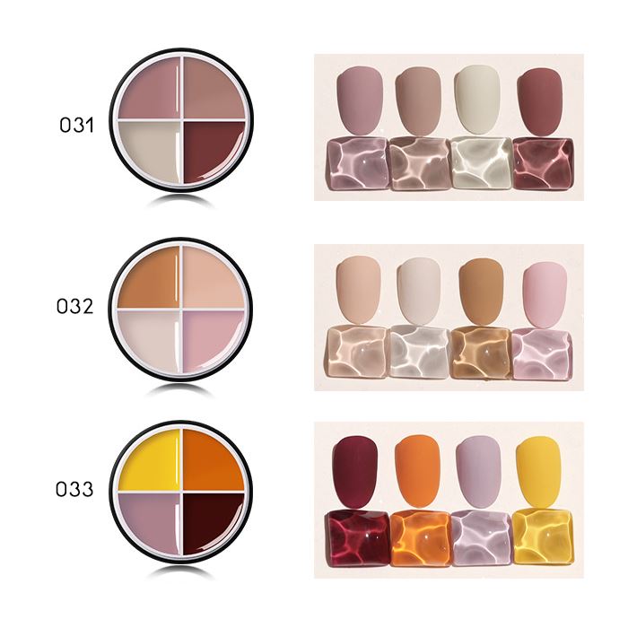 4-in-1 Cream-Like Nail Gel (Solid Color) Nail Every Day And Night 031 Caramel Tone 
