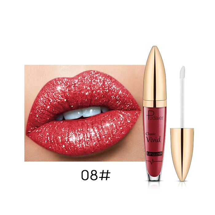 Special Matt to Glitter Liquid Lipstick Make-up Every Day And Night 08 Red 1pc 