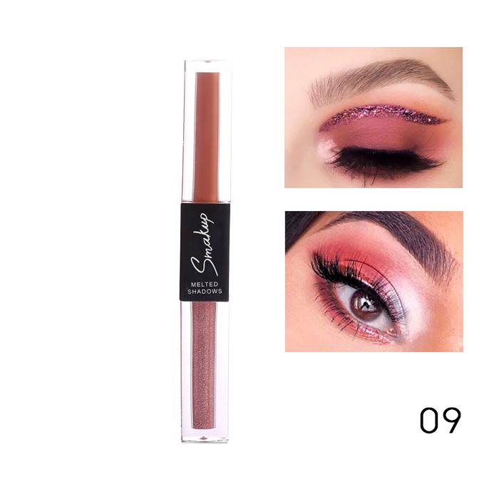 Matt & Glitter 2-In-1 Liquid Eyeshadow Make-up Every Day And Night 