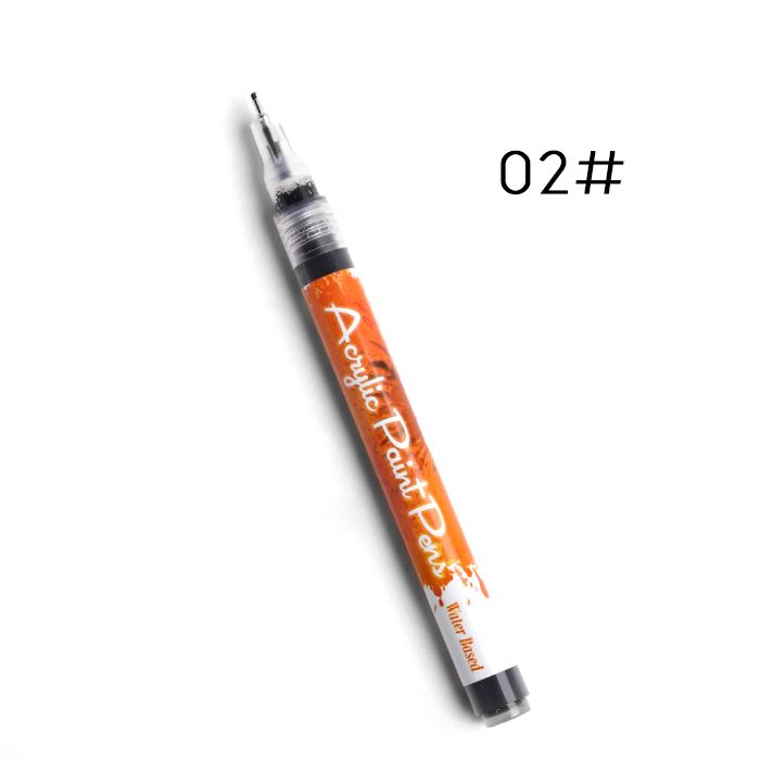 Ultra Thin Curve Manicure Felt Pen Nail Every Day And Night 02# 1pc 