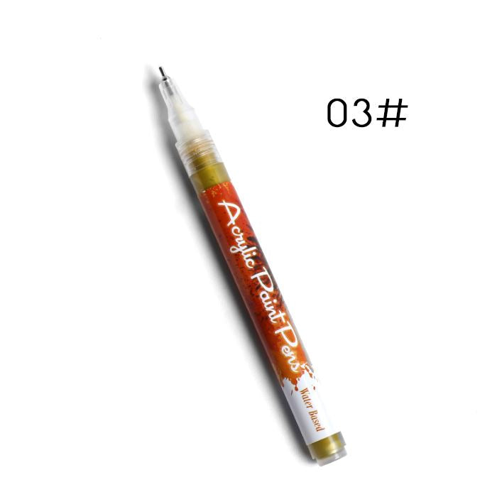 Ultra Thin Curve Manicure Felt Pen Nail Every Day And Night 03# 1pc 