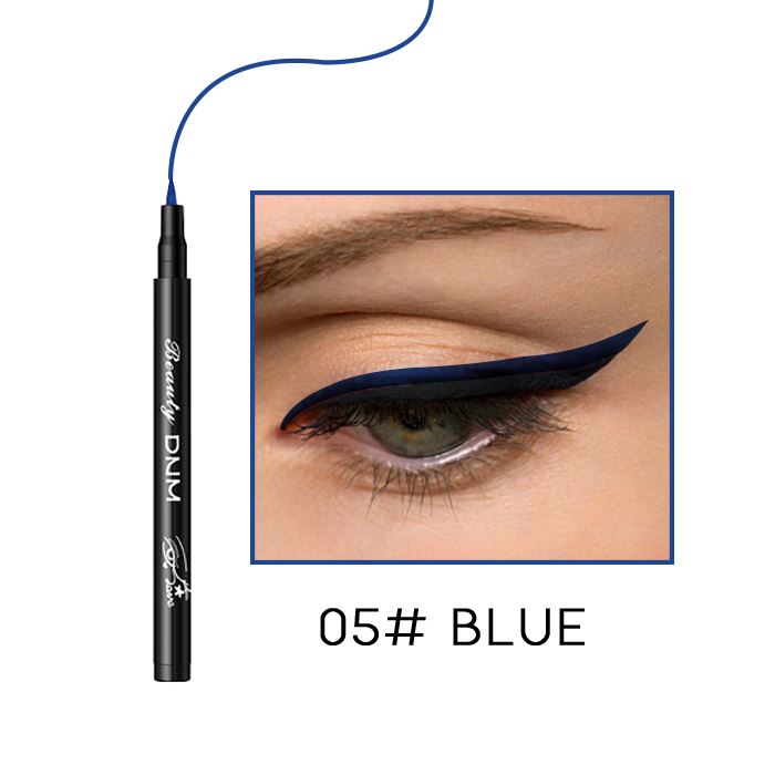 12HRS Waterproof Felt Tip Eyeliner Make-up Every Day And Night 05# Blue 