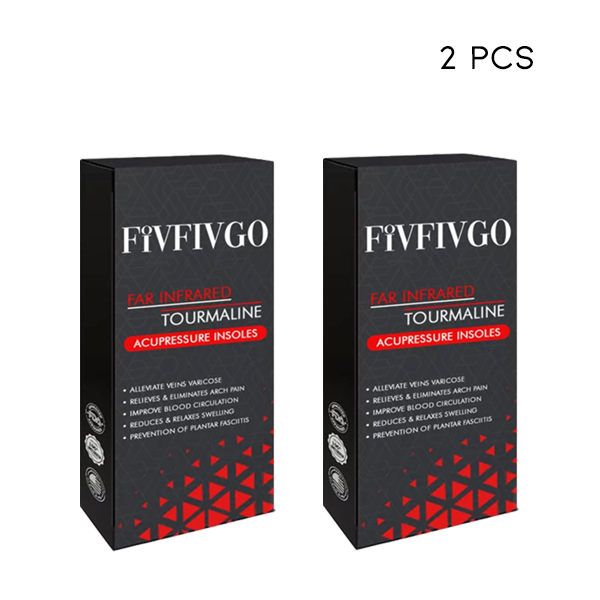 Fivfivgo™ TitanVein Far Infrared Tourmaline Acupressure Insoles