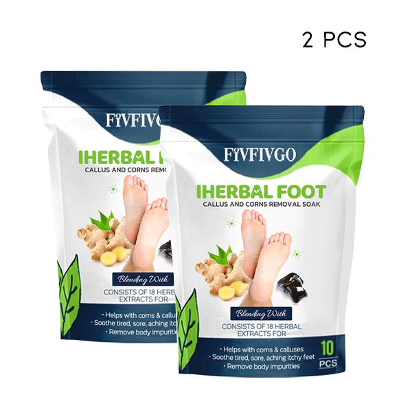 Blötläggning av Fivfivgo™ IHerbal Foot Callus och liktorn