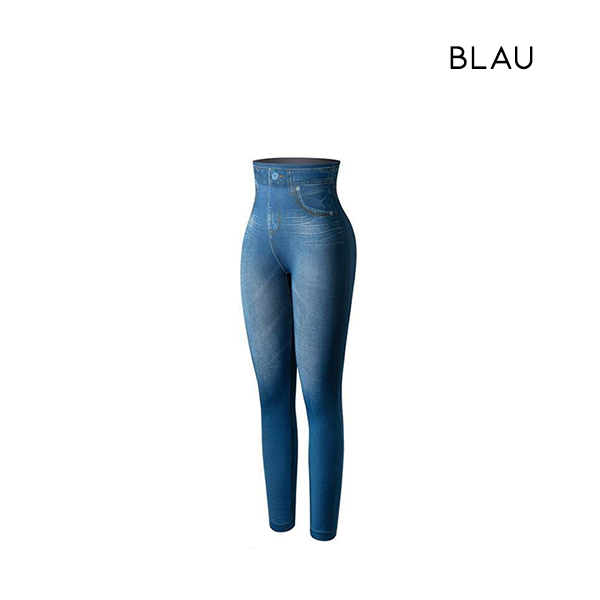 Fivfivgo™ Thermofleece-Jeggings aus Denim