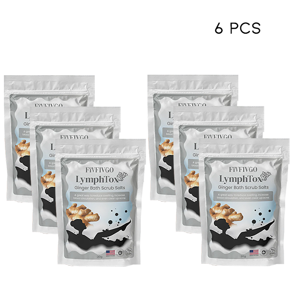Fivfivgo™ LymphTox Ginger Bath Scrub Salts