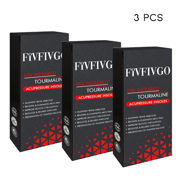 Fivfivgo™ TitanVein Far Infrared Tourmaline Acupressure Insoles