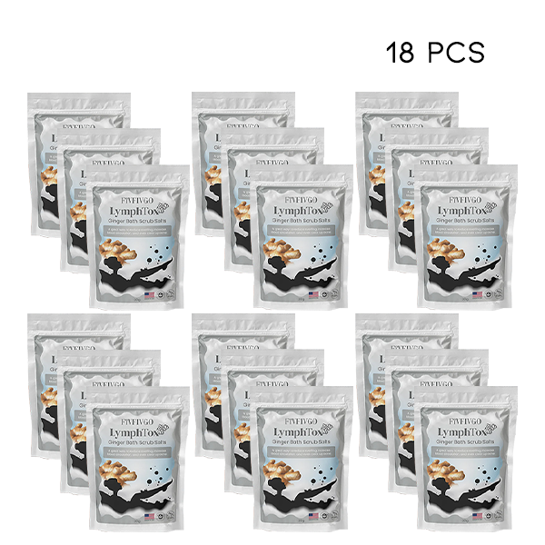 Fivfivgo™ LymphTox Ginger Bath Scrub Salts