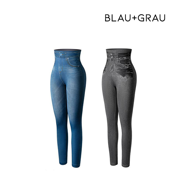 Fivfivgo™ Thermofleece-Jeggings aus Denim