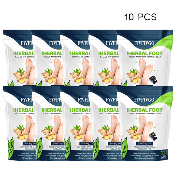 Blötläggning av Fivfivgo™ IHerbal Foot Callus och liktorn