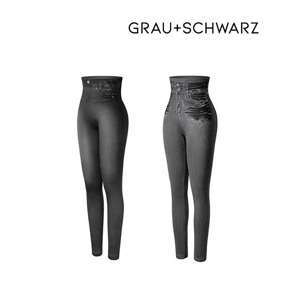 Fivfivgo™ Thermofleece-Jeggings aus Denim