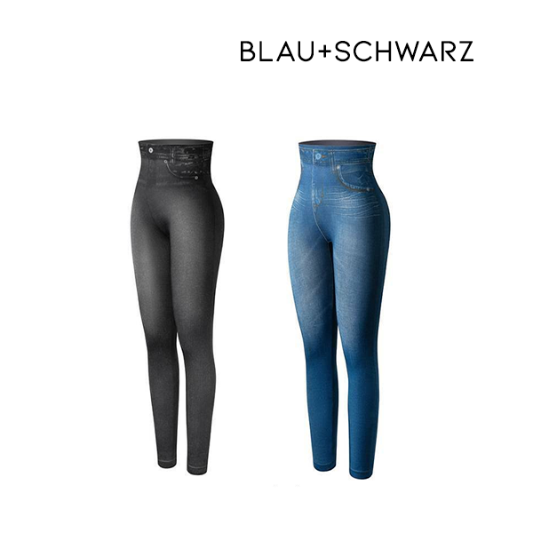 Fivfivgo™ Thermofleece-Jeggings aus Denim