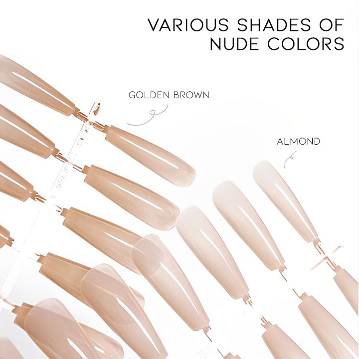 Natural Nude Color False Nail Nail Every Day And Night 