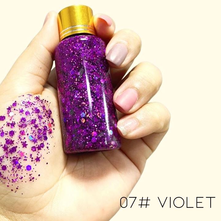 High Shine Body & Hair Large Glitter Gel Make-up Every Day And Night 