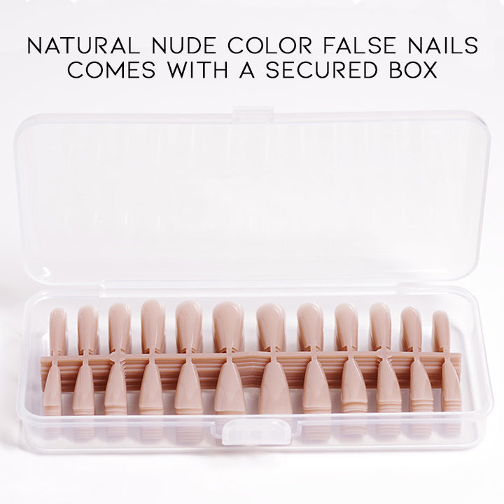 Natural Nude Color False Nail Nail Every Day And Night 