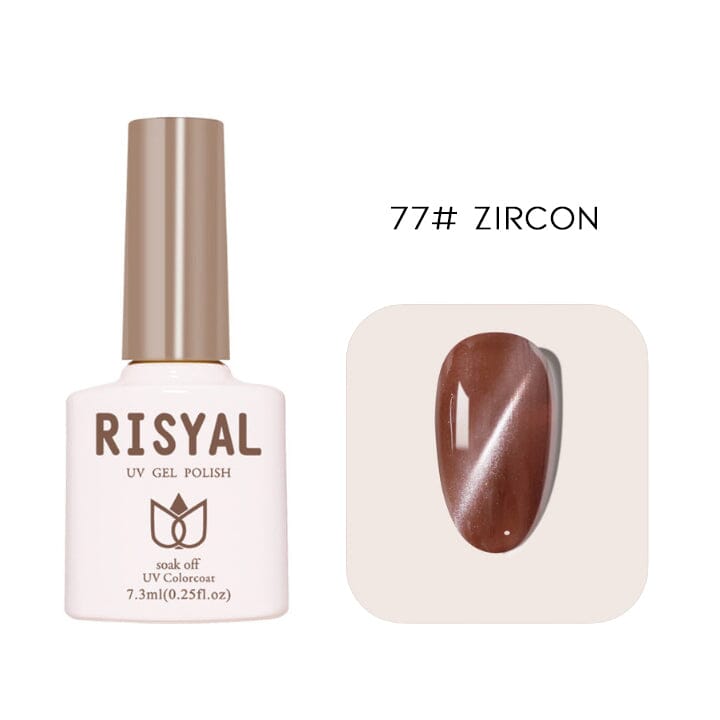 Semi-Transparent Cat Eye Nail Gel Every Day And Night 77# Zircon 