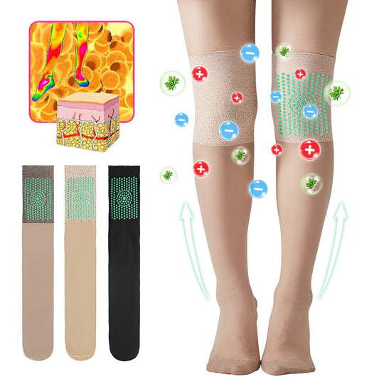 Fivfivgo™ Ionic Correction Lymphatic Detoxification Long Tube Silk Stockings