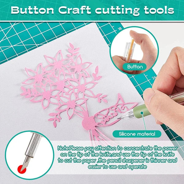 Cartoon-Muster Student Utility Knife Stift