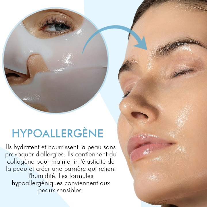 Oveallgo™ Masque Coréen Bio-Collagène Profond Réel