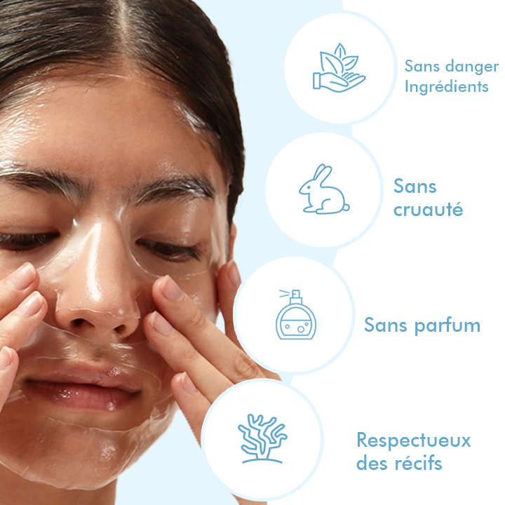 Oveallgo™ Masque Coréen Bio-Collagène Profond Réel