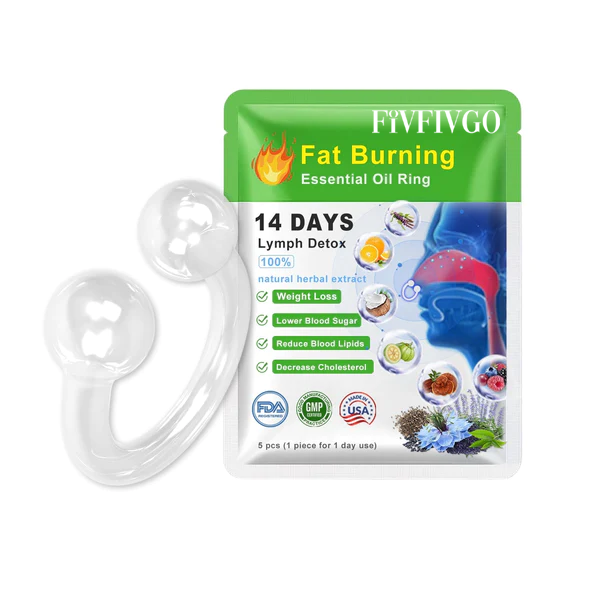 Fivfivgo™ 2023 Body Detox & Fat Burn Liver and Lung Cleanse Essential Oil Nose Ring