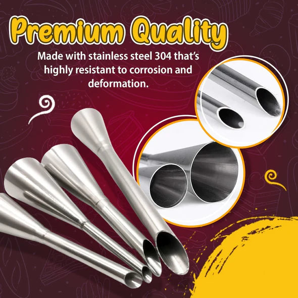 Cream Piping Tip Nozzles Kit