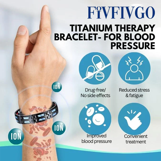 Fivfivgo™ SugarDown Titanium Therapie-Armband