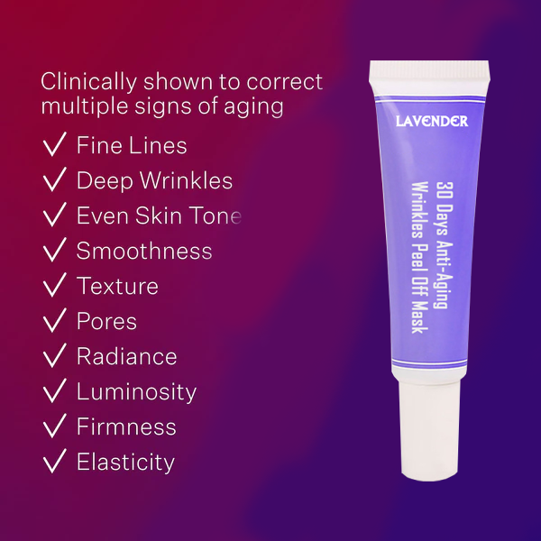 Lavender 30 Days Anti-Aging Wrinkles Peel Off Mask
