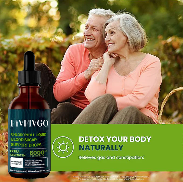 Fivfivgo™ Chlorophyll Liquid Natural Detox & Blood Sugar Support Drops