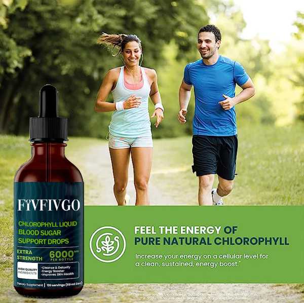 Fivfivgo™ Chlorophyll Liquid Natürliche Detox- und Blutzucker-Unterstützungstropfen
