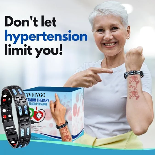 Fivfivgo™ SugarDown Titanium Therapie-Armband