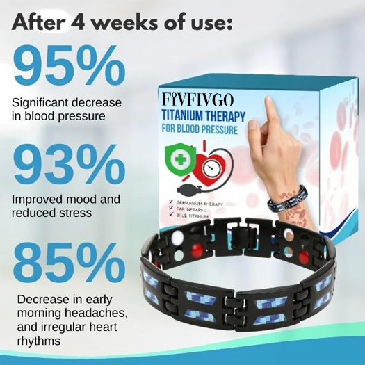 Fivfivgo™ SugarDown Titanium Therapie-Armband