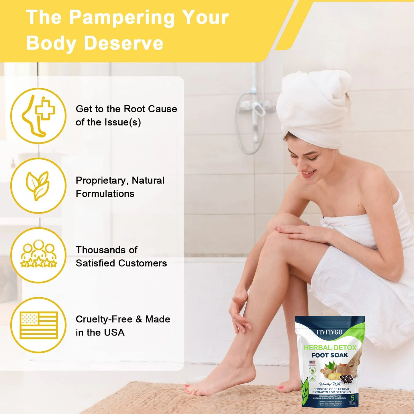 Fivfivgo™ Herbal Detox Foot Soak Beads