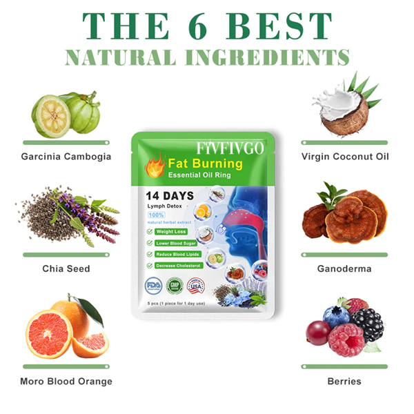 Fivfivgo™ 2023 Body Detox & Fat Burn Liver and Lung Cleanse Essential Oil Nose Ring