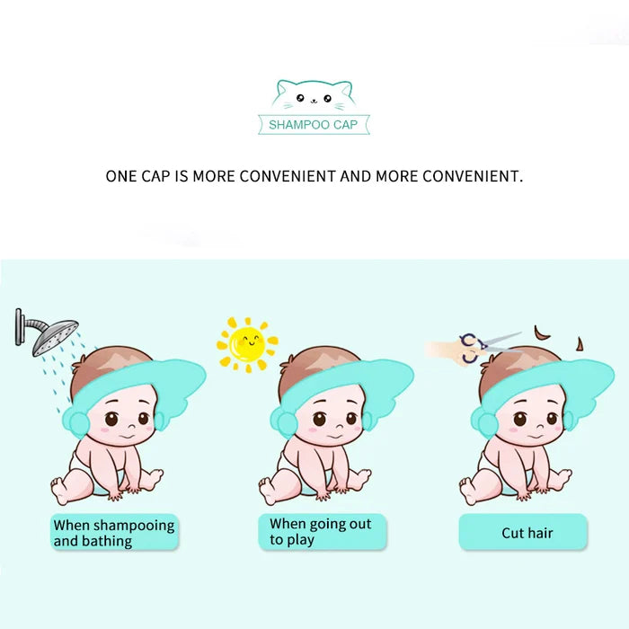 Baby Shower Cap Waterproof Shampoo Hat