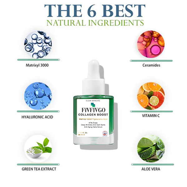Fivfivgo™ Luxury Collagen Boost Anti-Aging Serum For Remove 97% Deep Wrinkles & Dark Spots
