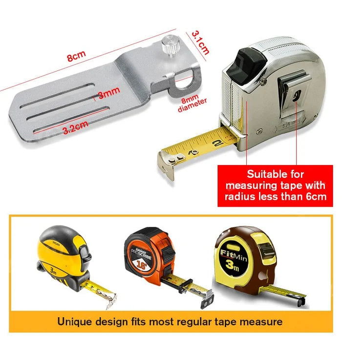Tape Measure Fixed Clip Easy for Mark Scribing Drawing Lines