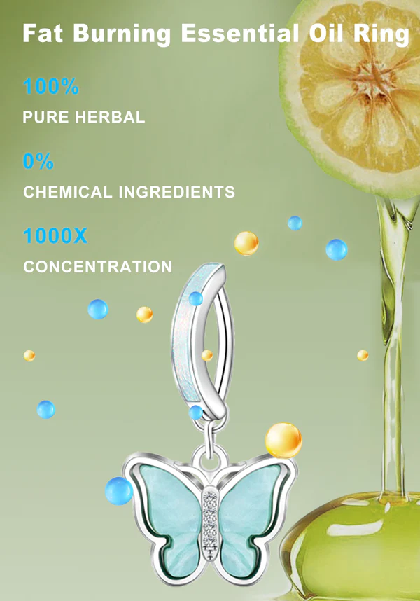 Fivfivgo™ Body Detox Fettverbrennung Leber- und Lungenreinigung Bauchnabelring mit ätherischen Ölen