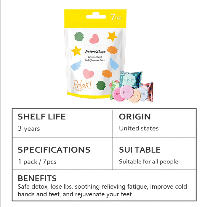 NatureShape™ Ätherisches Öl Fußbad Brausetabletten