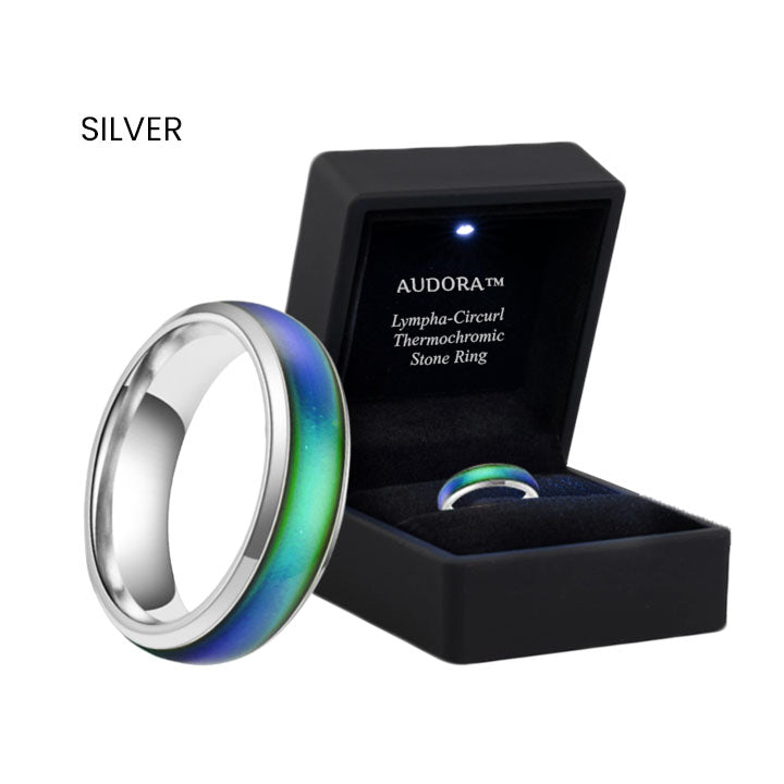 AUDORA™ Lympha-Circurl Thermochromer Steinring