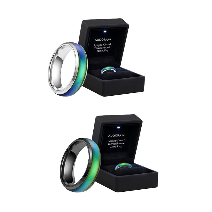 AUDORA™ Lympha-Circurl Thermochromer Steinring