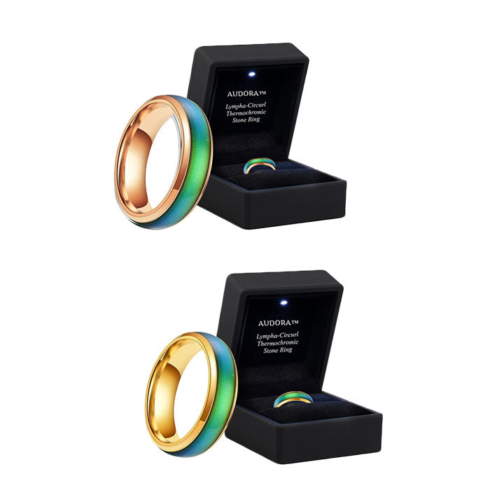 AUDORA™ Lympha-Circurl Thermochromer Steinring