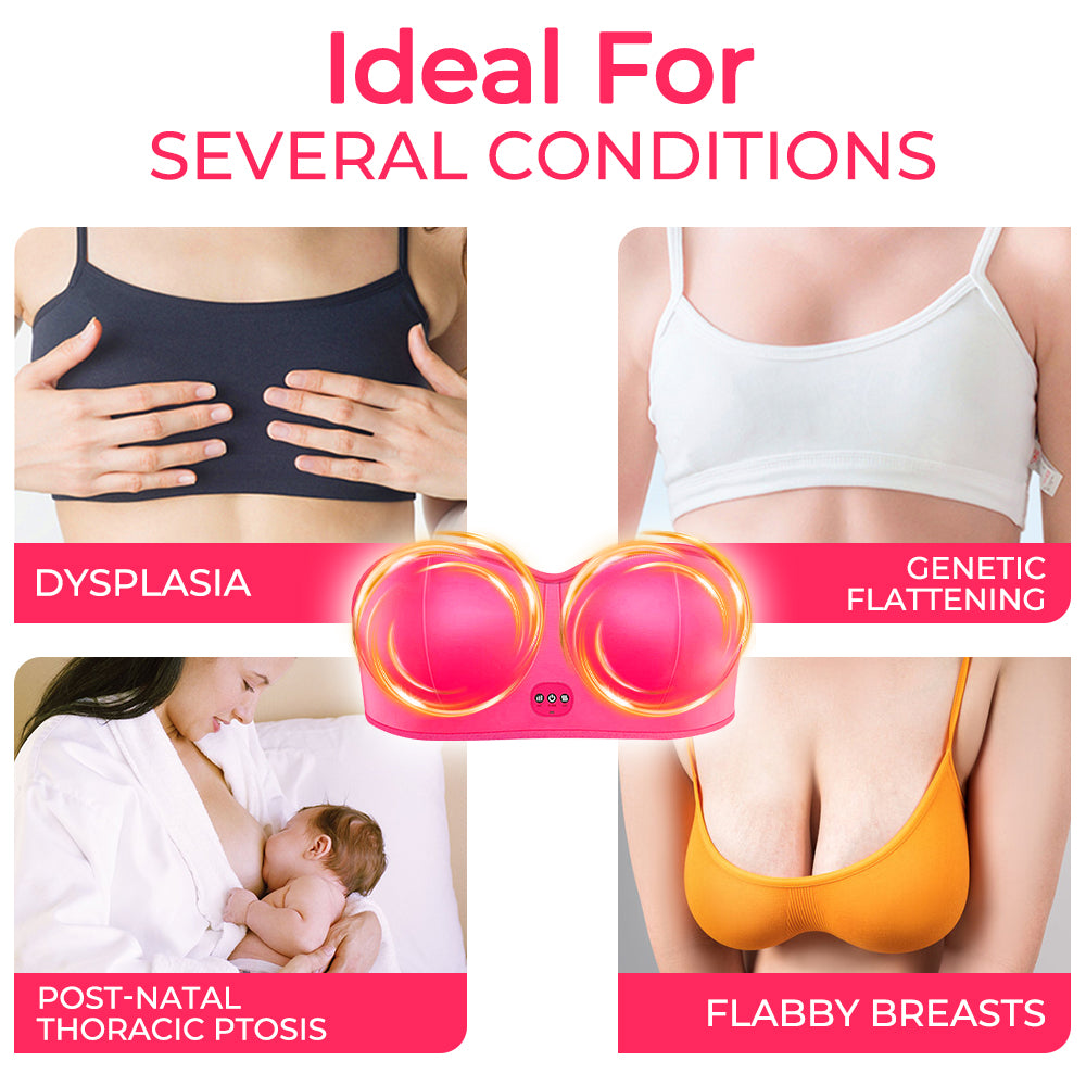 Fivfivgo™ BreastUp MicroCurrent Electric Bust Massager