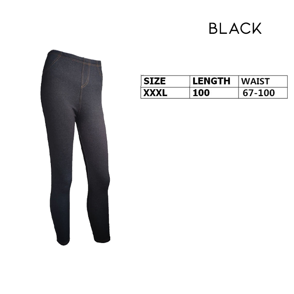 Thermal Fleece Denim Jeggings