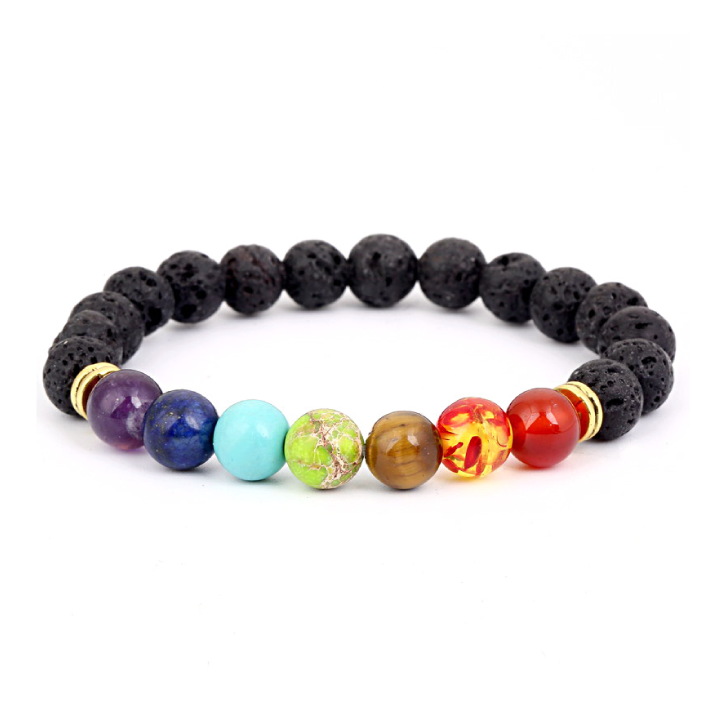 Dreifaches Chakra-Power-Armband zur Gewichtsabnahme