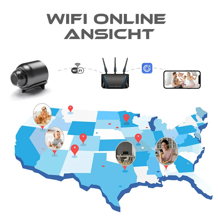 Lamicry™ 1080P HD Nachtsicht Mini WIFI Kamera