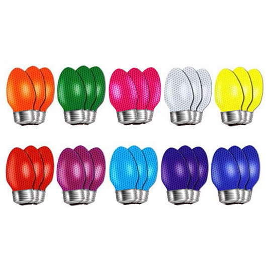 Magnet Reflective Light Bulb Decorations