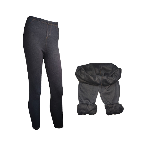 Thermal Fleece Denim Jeggings