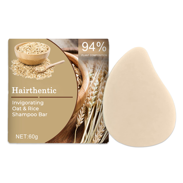 Hairthentic Invigorating Oat & Rice Shampoo Bar