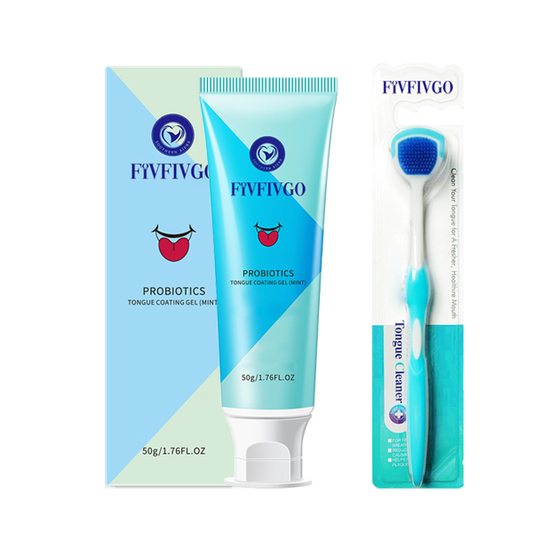 Fivfivgo™ Mundhygienebürste und Zungenreinigungsgel